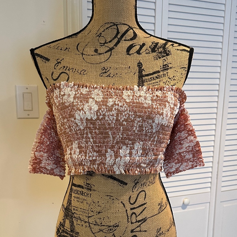 Women's Off-Shoulder Smocked Top